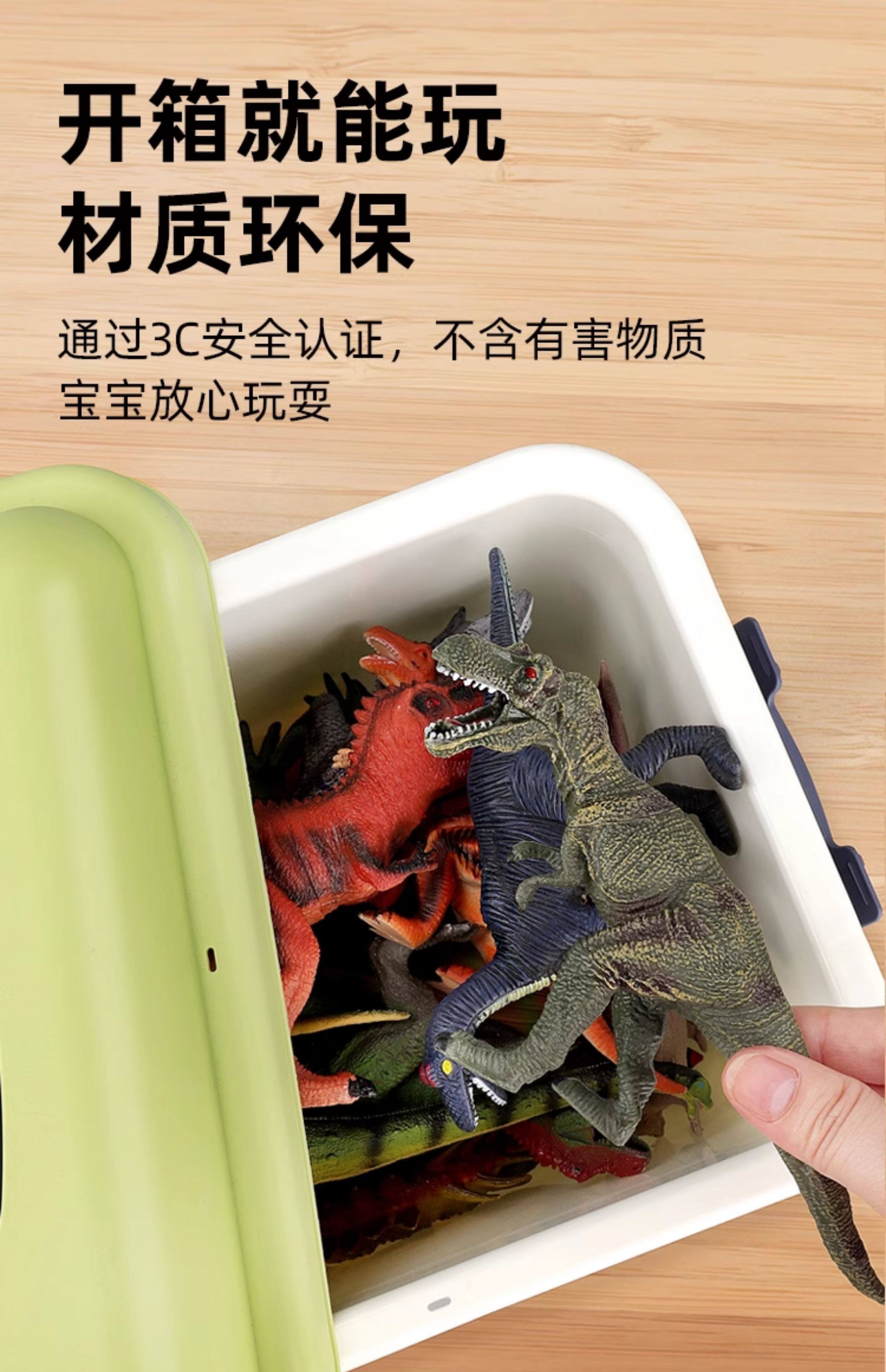 Игрушки-животные 澳梦星儿童认知恐龙玩具仿真霸王迅猛龙模型实心恐龙动物模型摆件 Aomosin