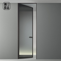 1 6 narrow rims flat open door No rims kitchen titanium alloy slim bezel minimalist glass door invisible glass door