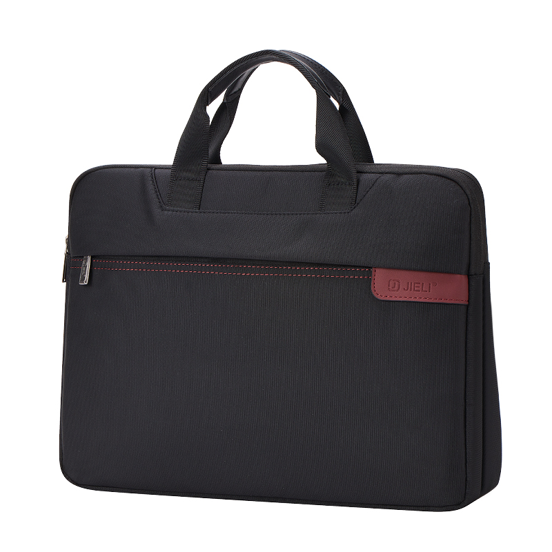 Jerry 5566 three-storey pull-up handbag custom meeting briefcase Oxford canvas bag Office profile bag a4 file bag multi-layer lightweight men's bag partition compartmental bag