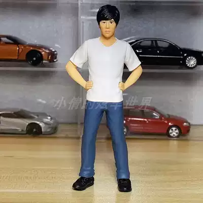 118頭文字d模型藤原拓海須藤京一高橋涼介車手人偶場景擺件
