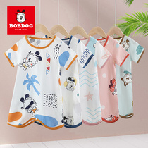 Babu Newborn Sleeping Bag Kick-proof Baby Summer Bamboo Cotton Short Sleeverless Baby Sleeveless Baby Air Conditioning Room