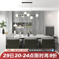 Delifone rock plate table custom large size rectangular villa for home aluminum alloy table legs 2 2 m 2 4 m