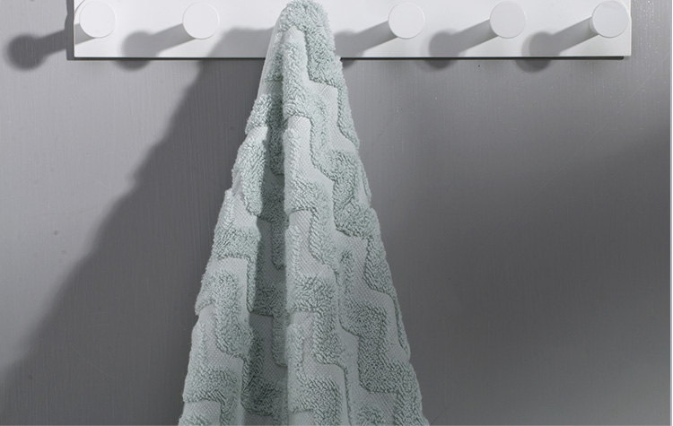 NOME / Sawtooth Jacquard khăn mềm mềm lớn khăn bông thấm nước hộ gia đình - Khăn tắm / áo choàng tắm khăn kỳ lưng