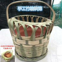 Warm cage bamboo heating cage oven oven oven charcoal burning basin warm hand baby baby bamboo cage