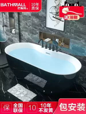 Acrylic bed and breakfast adult household powder room small apartment bathtub Mini independent net celebrity bathtub 1 2m-1 8m