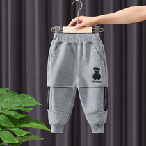 Boy Sports Casual Pants Spring Autumn Style Childrens Pants Autumn Winter Baby Early Winter Dress Boy Pants Fall and Velvet Tide