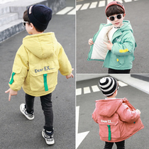 Boy cotton-padded clothes 2020 new winter Children Baby cotton-padded jacket jacket plus velvet thickened childrens down cotton coat Foreign