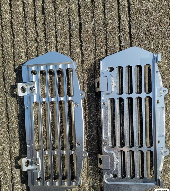 Ktm Husqvarna Radiator Bracket Protection, Made of Aluminum Alloy, with Fan Protection Design.