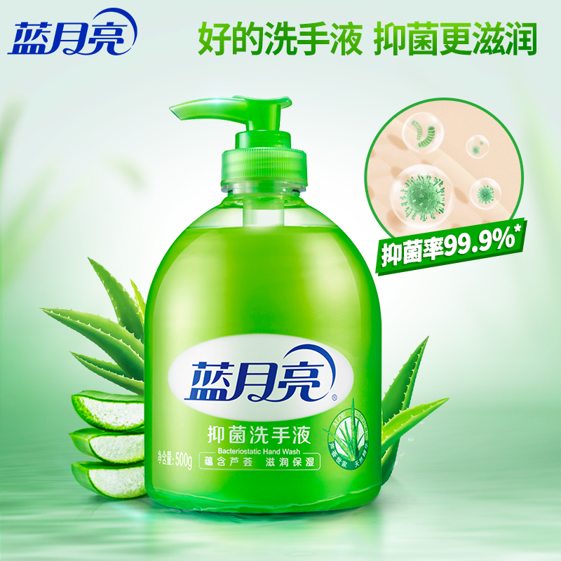 蓝月亮 芦荟精华抑菌洗手液6瓶 图1