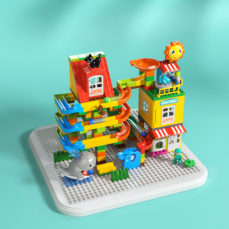 Fellow Granules Rotating Slide Children Toy 1 - Young Intelligent Assembly Bulk 3 - 6 years old boy and girl