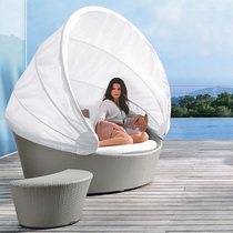 Dreamhouse villa hotel swimming pool leisure bed outdoor courtyard bed outdoor beach with canopy double round