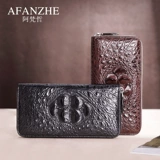 Длинный бумажник, вместительная и большая сумка с петлей на руку, маленькая сумка клатч, Таиланд, длина макси, из натуральной кожи