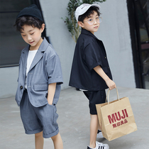Boy Clothing Boy Summer Clothing Suit Suit 2020 New Korean Version Tide Children Handsome air two sets of CUHK children