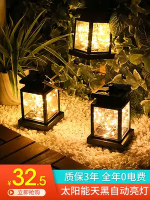 Solar lantern home outdoor decorative lamp small hanging lamp outdoor creative decoration balcony layout light string night light