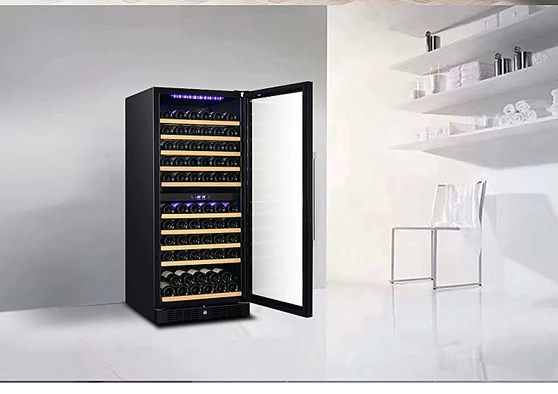 tủ ướp rượu vang mini Gironde / Grunde G110BK Vùng nhiệt độ kép đồng bộ nhúng rượu làm mát tủ lạnh tủ rượu - Tủ rượu vang tủ rượu âm tường bằng kính