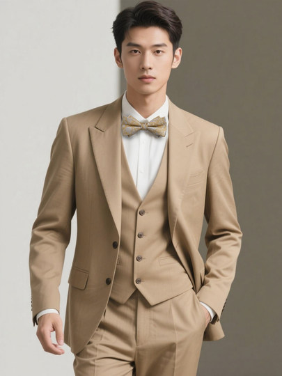 High-end bow tie, men's pocket square, brooch, gift box set, wedding groom, groomsmen's suit, bow tie accessories