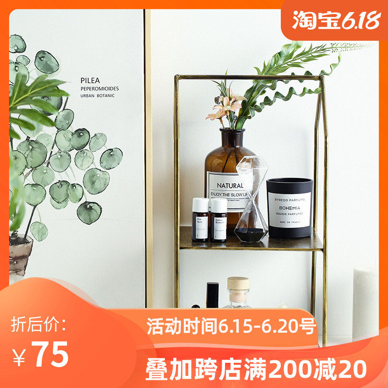 Nordic Wind Iron Art Cosmetics Shelving Creative Bird Cage Type Cake exhibition Afternoon Tea Dessert Shelf