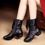 Летние туфли, высокие сапоги, танцующая спортивная обувь, мягкая подошва, из натуральной кожи