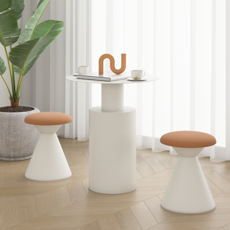 MINEHOUSE Yunchu wabi-sabi ins stool simple casual milk tea shop small apartment cafe seating area table and chairs