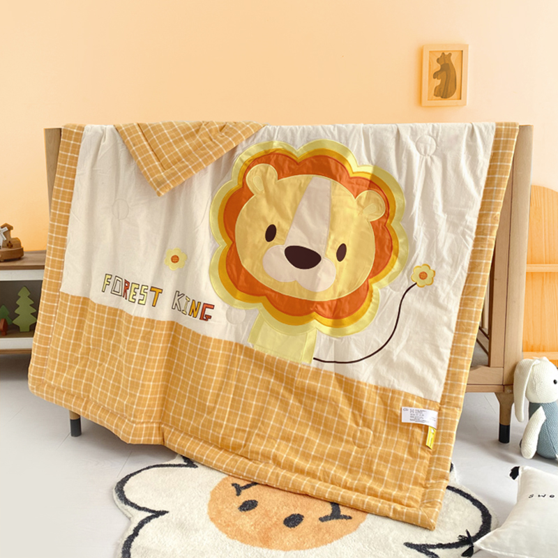 Cotton washable cotton children's air-conditioning quilt baby small thin quilt summer kindergarten summer cool quilt baby washable quilt