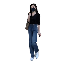 2024 Spring and Autumn Tea Style Outfits A Complete Set of Salt Style Lightly Familiar Internet Celebrity Street Complete Sets with Denim Two-piece Suits