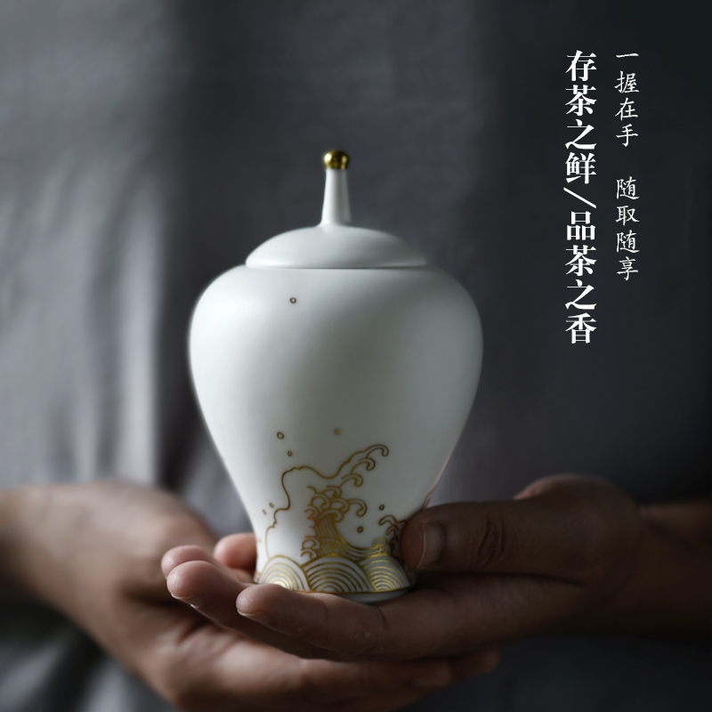 Bright checking ceramic tea pot small tea warehouse mini portable pure hand - made seal pot POTS and POTS