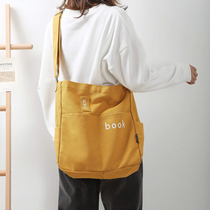 Bag Womens Bag New 2020 Large Capacity Canvas Bag Womens Shoulder Bag Male Joker College Students Class shoulder bag