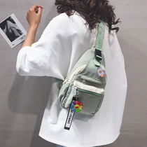 Chest bag female crossbody ins tide wild summer new bag shoulder bag canvas bag female Korean style style backpack