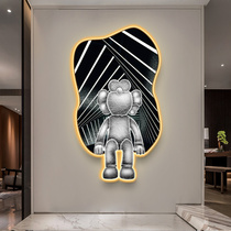 Modern light and luxurious atmosphere lamp painting Living room Background wall hanging painting Xuanguan Corridor Aisle Wall Light Mural Painting