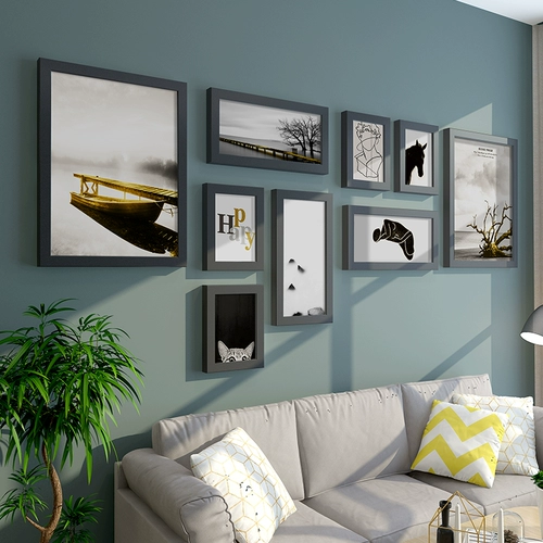 Современный диван, фотография, свежая настенная фоторамка