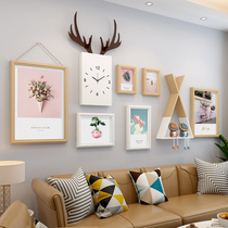 Creative Nordic living room background wall decoration ins room wall pendant interior decoration accessories deer head wall hanging