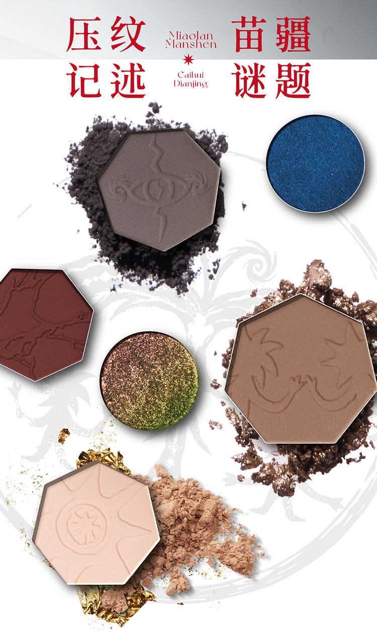 【中国直邮】GIRLCULT八色眼影盘苗巫系列蓝色烟熏妆哑光珠光提亮闪片8g 【吸睛烟熏】#59雷雨(玩妆盘)