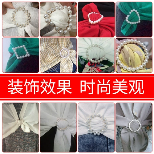 Корейская версия жемчужной одежды угловой узел пряжка универсальная рубашка