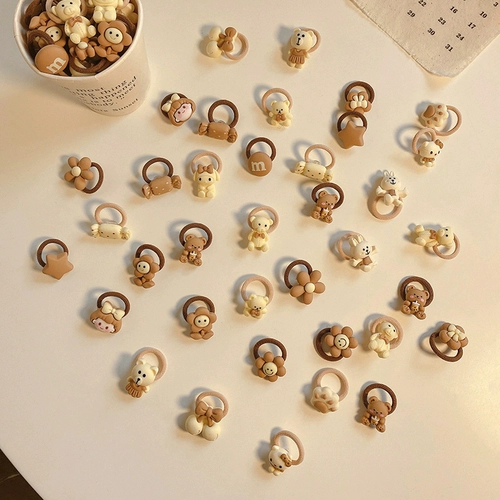 Милая детская безвредная эластичная резинка для волос, детский безвредный маленький аксессуар для волос, не повреждает волосы