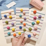 Детская ткань, эластичная безвредная резинка для волос, не повреждает волосы