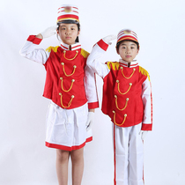 Drum and bugle team clothing primary and secondary school student performance clothing honor guard pipe band military drum team group purchase flag-raising performance clothing