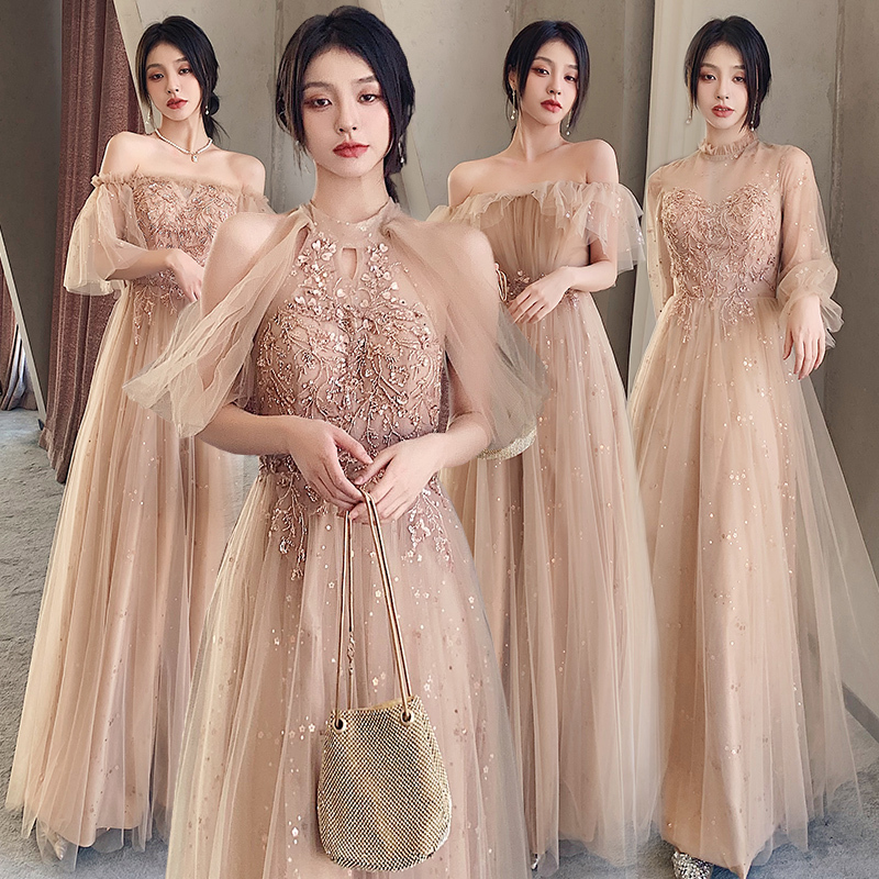 Beautiful Bridesmaid Dresses for Women 2026 New Summer Style, Suitable for Sister Groups, Can Be Worn Casually, Niche High-End Evening Dresses, Can Be Worn Daily