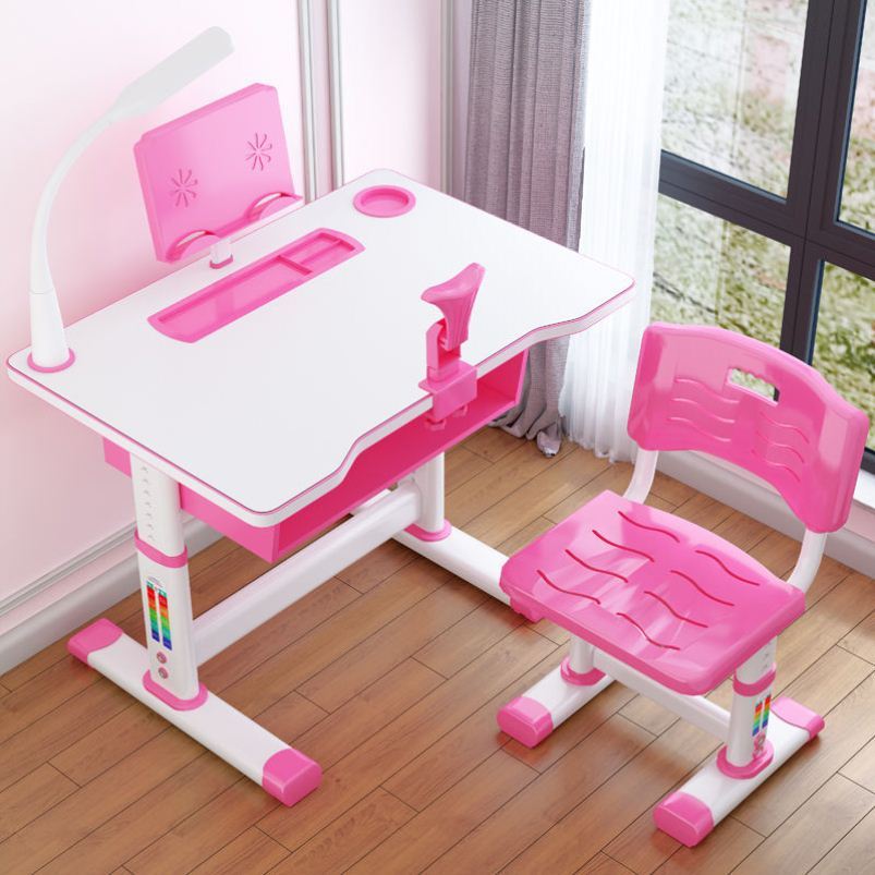 Economic-Type Children Desk Boy Simple Boy Desk Small Household Type Homework Table And Chairs Female Baby Suit Thickened
