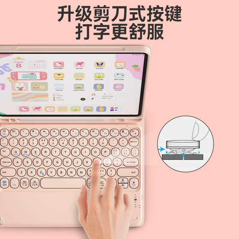 Apple, клавиатура, защитный чехол, мышь, силиконовый совместимый набор для планшета, коллекция 2022, bluetooth, pro11, 11 дюймов