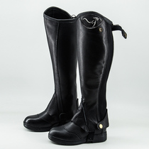 Equestrian leggings for children adults horseback riding men and women Chaps horse head layer cowhide leggings knight equipment riding protective gear