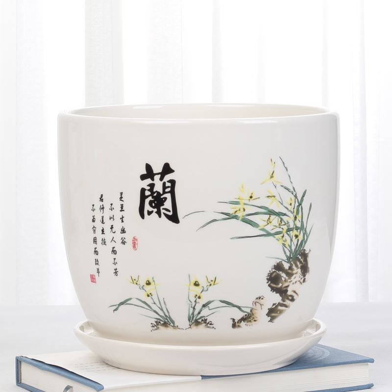 Ceramic POTS extra large household fleshy interior contracted a clearance money plant bracketplant sitting room plastic tray was on sale