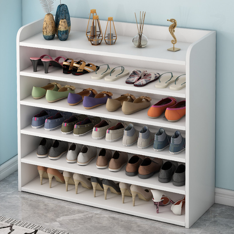 New 2020 Burst Shoe Rack Son Home Doorway Shoemaker Solid Wood Multilayer Dust-Proof Simple Shoe Cabinet Economy Type