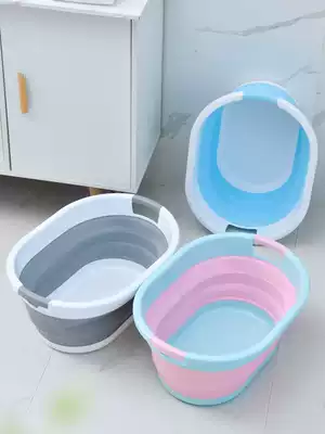 Foldable laundry basin Household king-size, thickened and thickened laundry basin, oversized plastic basin, washbasin