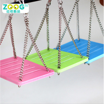 Hamster swing Colorful wooden swing toy Hamster toy Hamster supplies Small pet supplies toys
