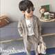 Chàng trai Xuân Thu Set New Boy Suit Coat 2019 Fall Childrens Giải trí hai mảnh bộ không khí.