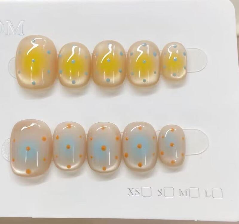 Handmade Detachable Nail Tips, Blind Box Wholesale Style, Summer Colorful Series