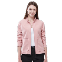 New fleece jacket for women in autumn and winter new polar fleece jacket thickened jacket lining warm cardigan sweatshirt