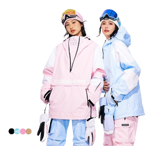 Ski suit suit single and double board 3L men and women couples style warm breathable windproof and waterproof outdoor snow field ski clothes and pants