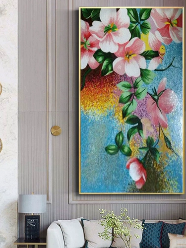 Американский розовый цветочный хрустальный фарфоровый фарфор нефритовая мозаика вырезать головоломку Pinjo pinjo plower