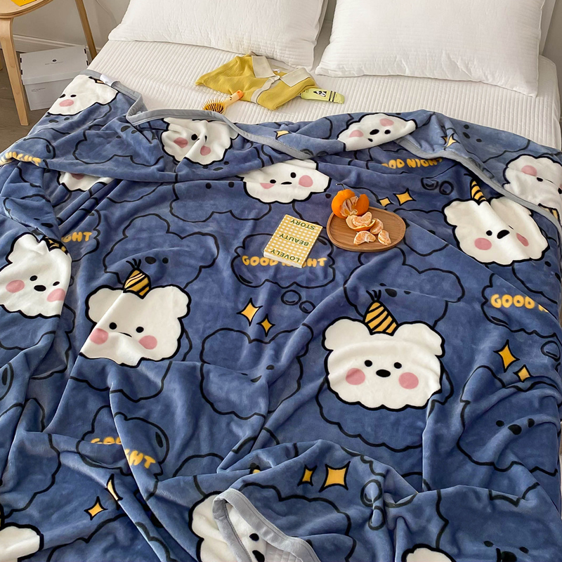 Blanket summer coral fleece blanket air conditioning blanket sofa small blanket office lunch break nap blanket thin towel quilt
